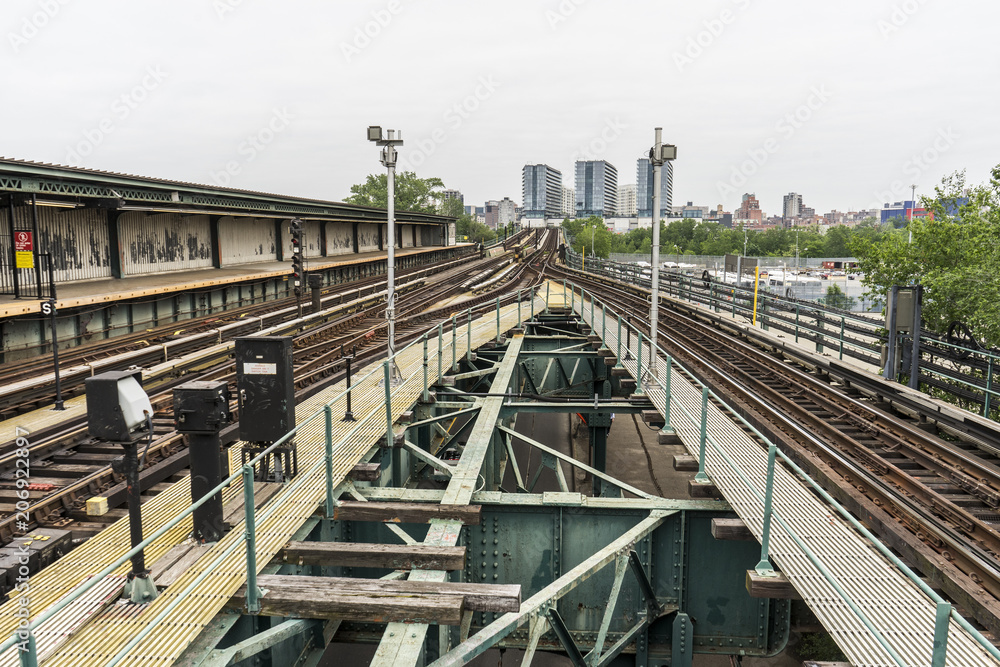 Fototapeta premium New York subway and rairoad