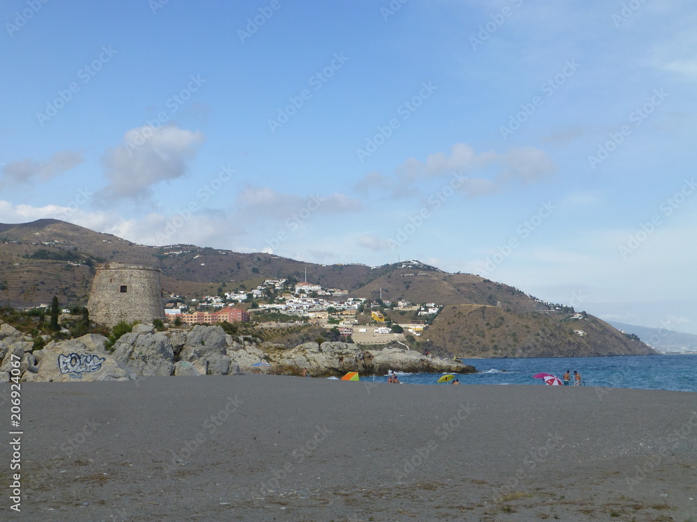 Almuñécar,ciudad  de la Costa Granadina, en la provincia de Granada, comunidad autónoma de Andalucía (España)