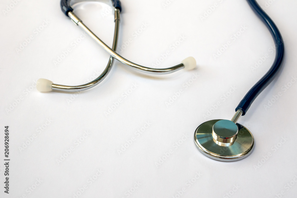 Red heart with stethoscope on white background, healthcare. Red heart with stethoscope on white background, healthcare.