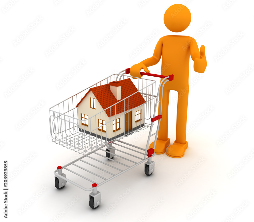 Man buys a house Man buys a house