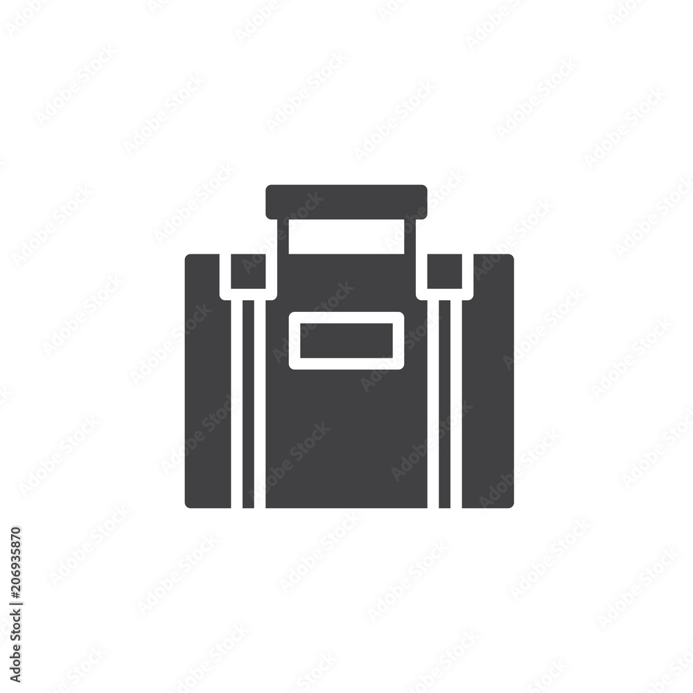 Briefcase vector icon. filled flat sign for mobile concept and web design. Suitcase simple solid icon. Travel bag symbol, logo illustration. Pixel perfect vector graphics Briefcase vector icon. filled flat sign for mobile concept and web design. Suitcase simple solid icon. Travel bag symbol, logo illustration. Pixel perfect vector graphics