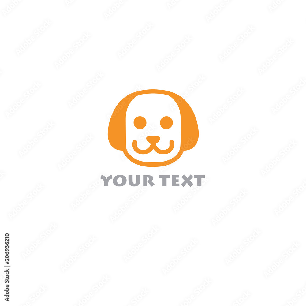 Dog Cute Logo Vector Template Dog Cute Logo Vector Template