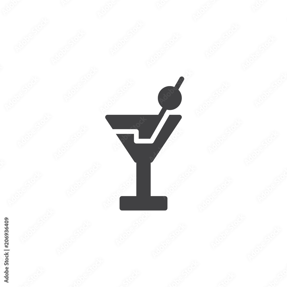 Cocktail drink vector icon. filled flat sign for mobile concept and web design. Martini glass simple solid icon. Symbol, logo illustration. Pixel perfect vector graphics Cocktail drink vector icon. filled flat sign for mobile concept and web design. Martini glass simple solid icon. Symbol, logo illustration. Pixel perfect vector graphics