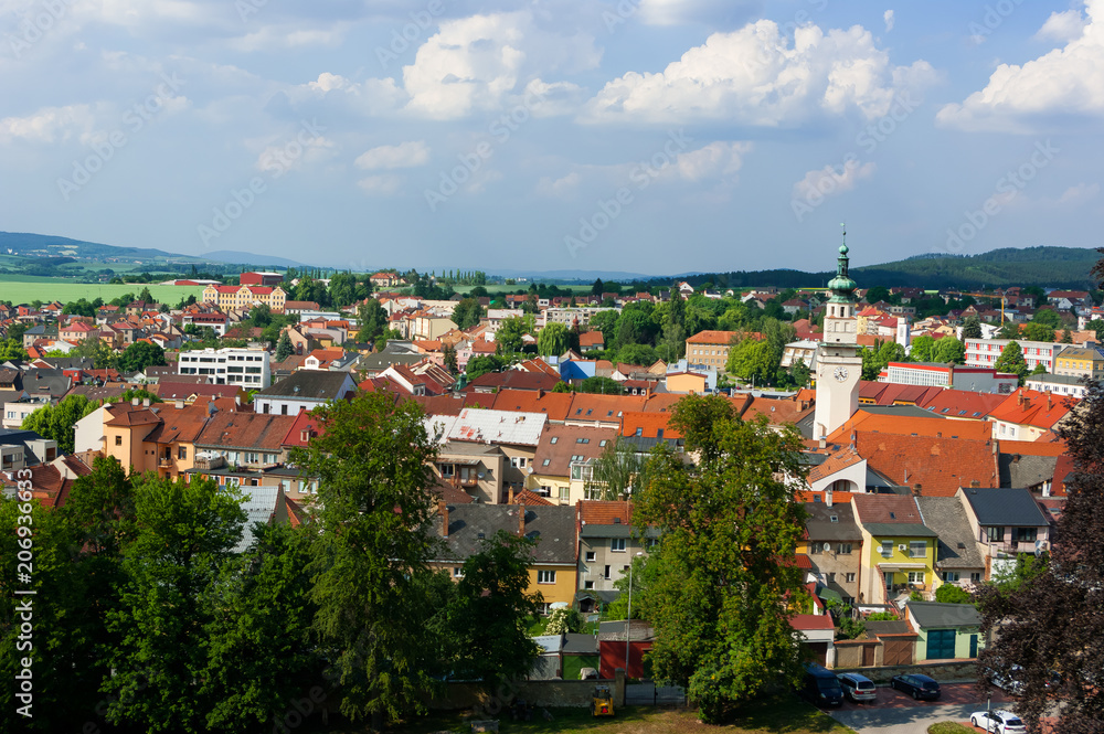 View of the town called Boskovice. South Moravia, Czech Republic.