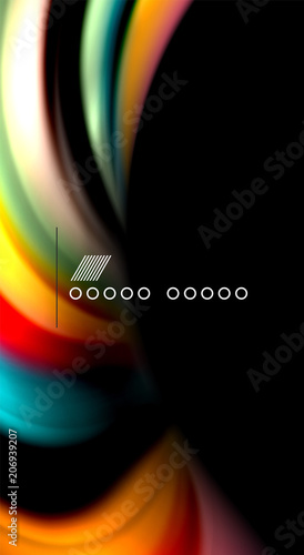 Blur color wave lines abstract background