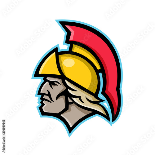 Achilles Greek Hero Mascot