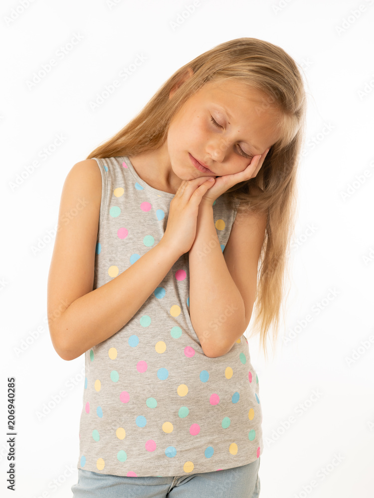 Portrait of young beautiful bored, sad,sleepy, depressed girl. Human emotions, f Portrait of young beautiful bored, sad,sleepy, depressed girl. Human emotions, f