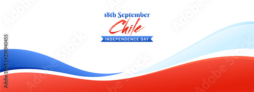 Independence Day of Chile Background Design.