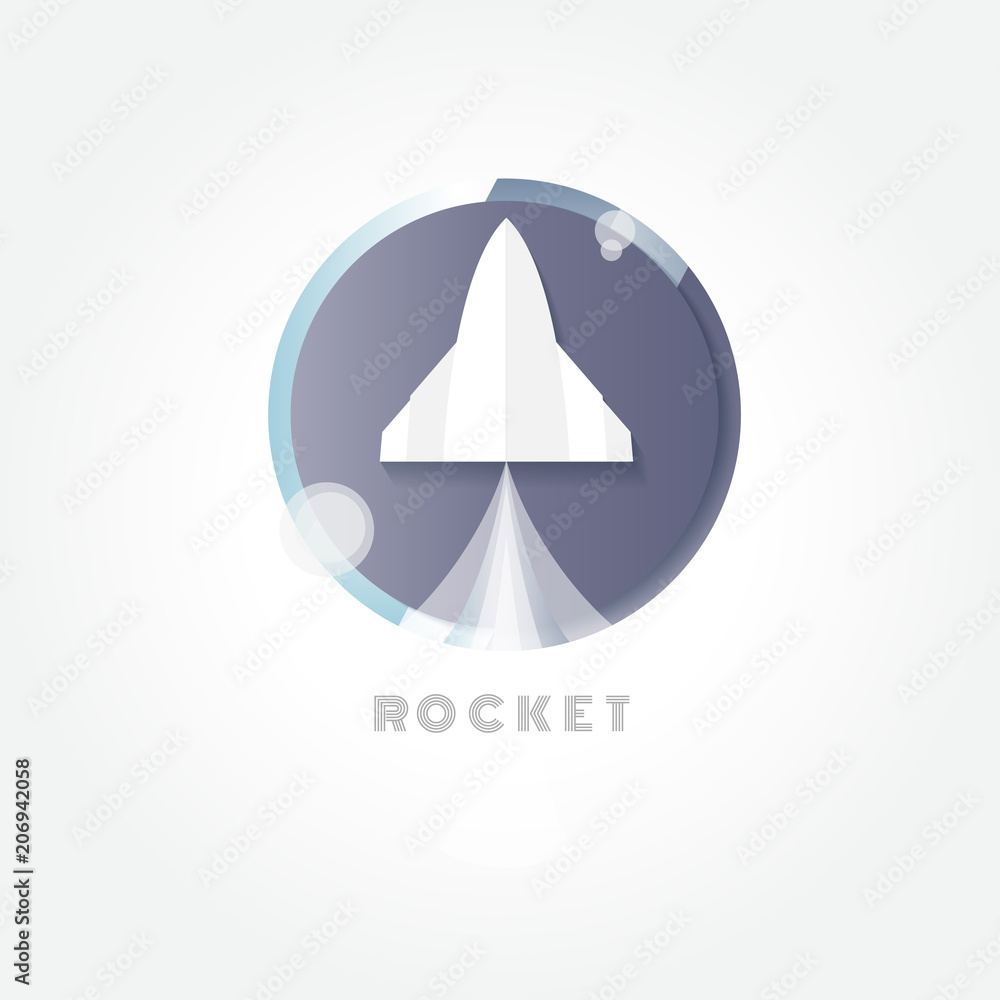 Startup. Rocket ship. vector Startup. Rocket ship. vector