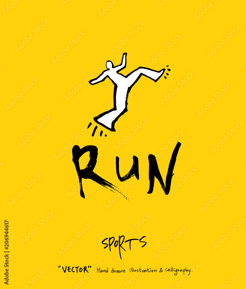 스포츠 포스터 / 손으로 그린 스포츠 그림