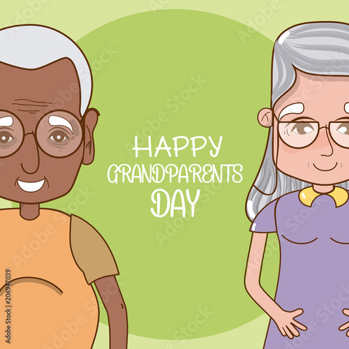 Happy grandparents day card