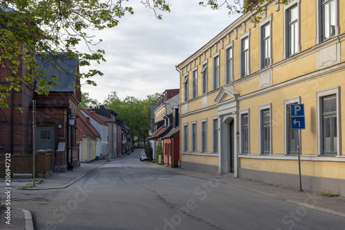 Old street in Ystad in Sweden