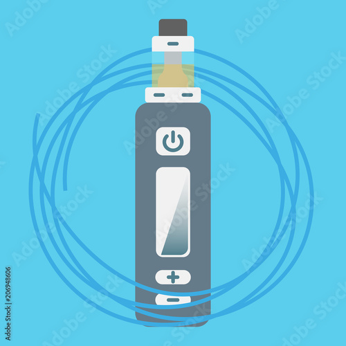 Electronic cigarette illustration
