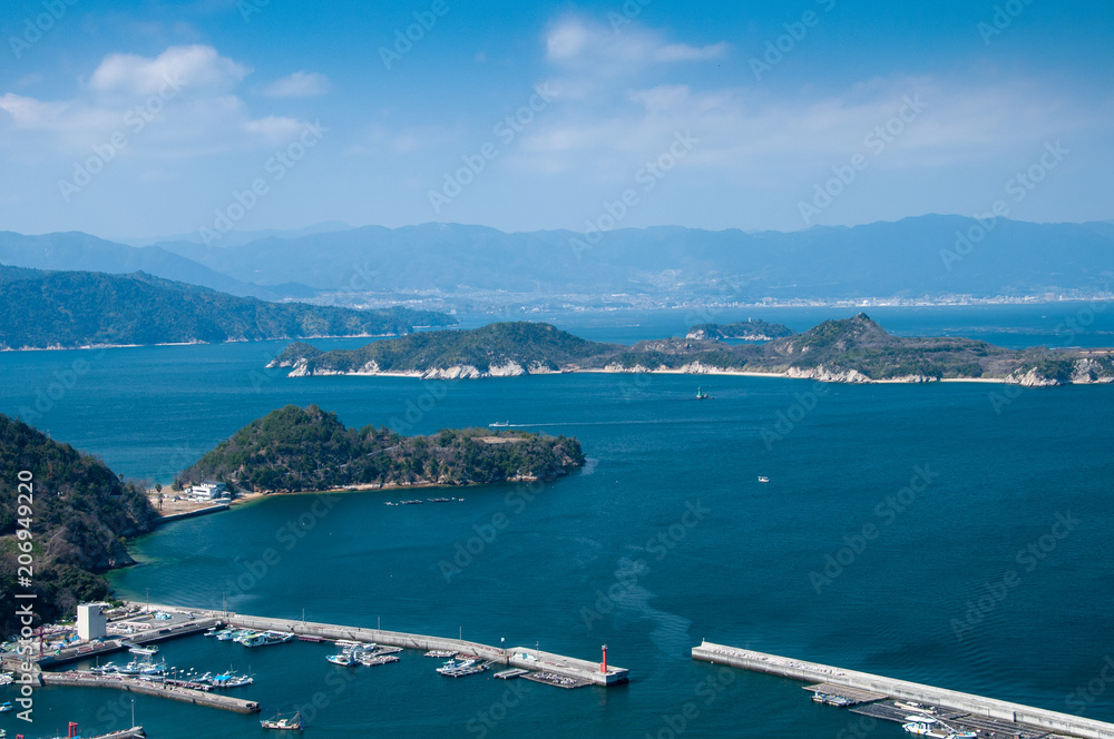 瀬戸内海に浮かぶ江田島