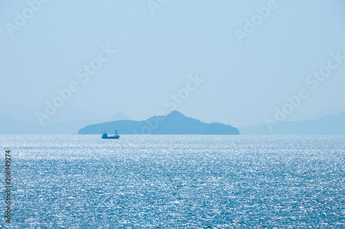 瀬戸内海に浮かぶ江田島