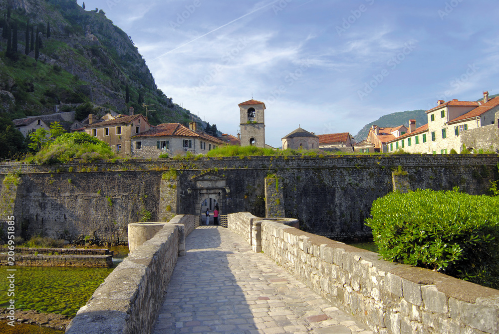 Stone bridge, Kotor old city, Montenegro