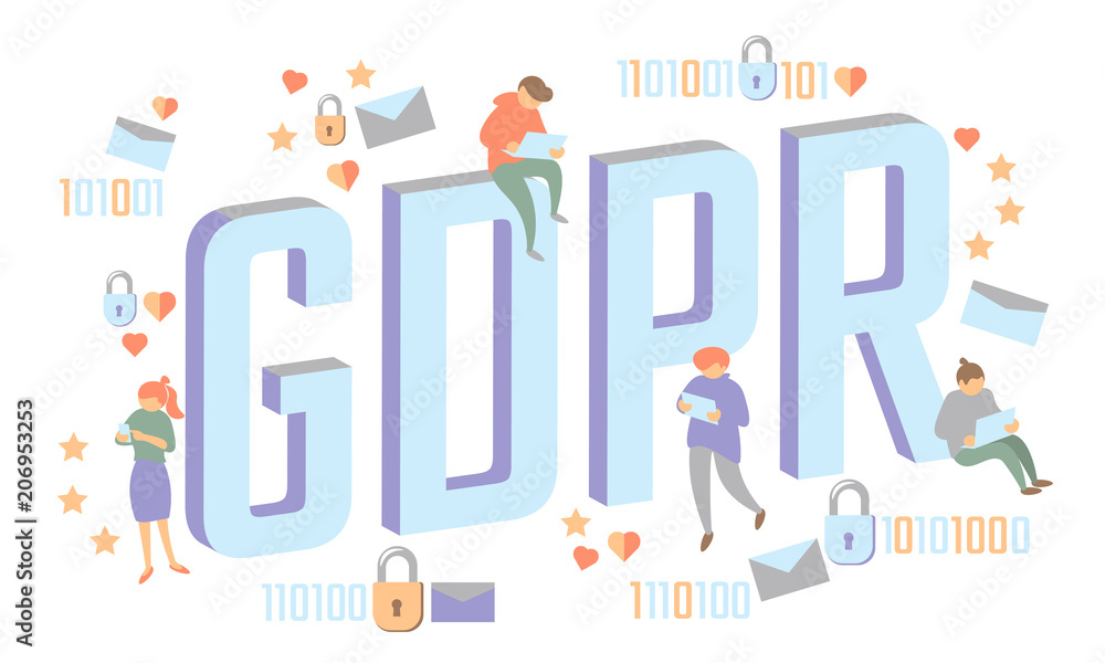 GDPR law isometric people concept. Small men Big letters flat 3D like padlock general data protect regulation security. Pastel color privacy personal information safety vector illustration GDPR law isometric people concept. Small men Big letters flat 3D like padlock general data protect regulation security. Pastel color privacy personal information safety vector illustration