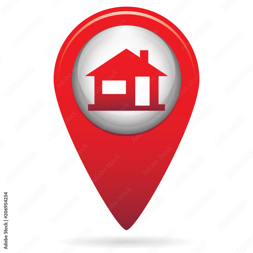 Home icon, house silhouette Home icon, house silhouette