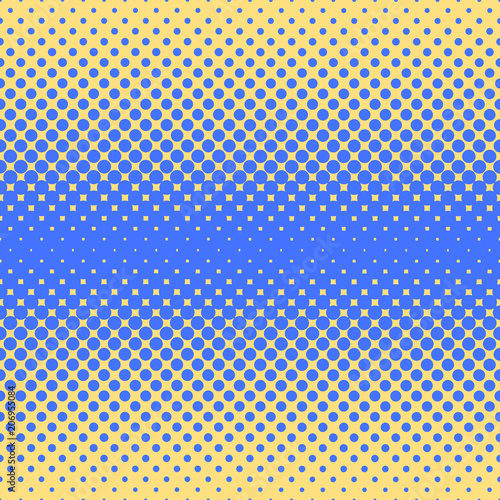Halftone abstract background in blue and complement colors
