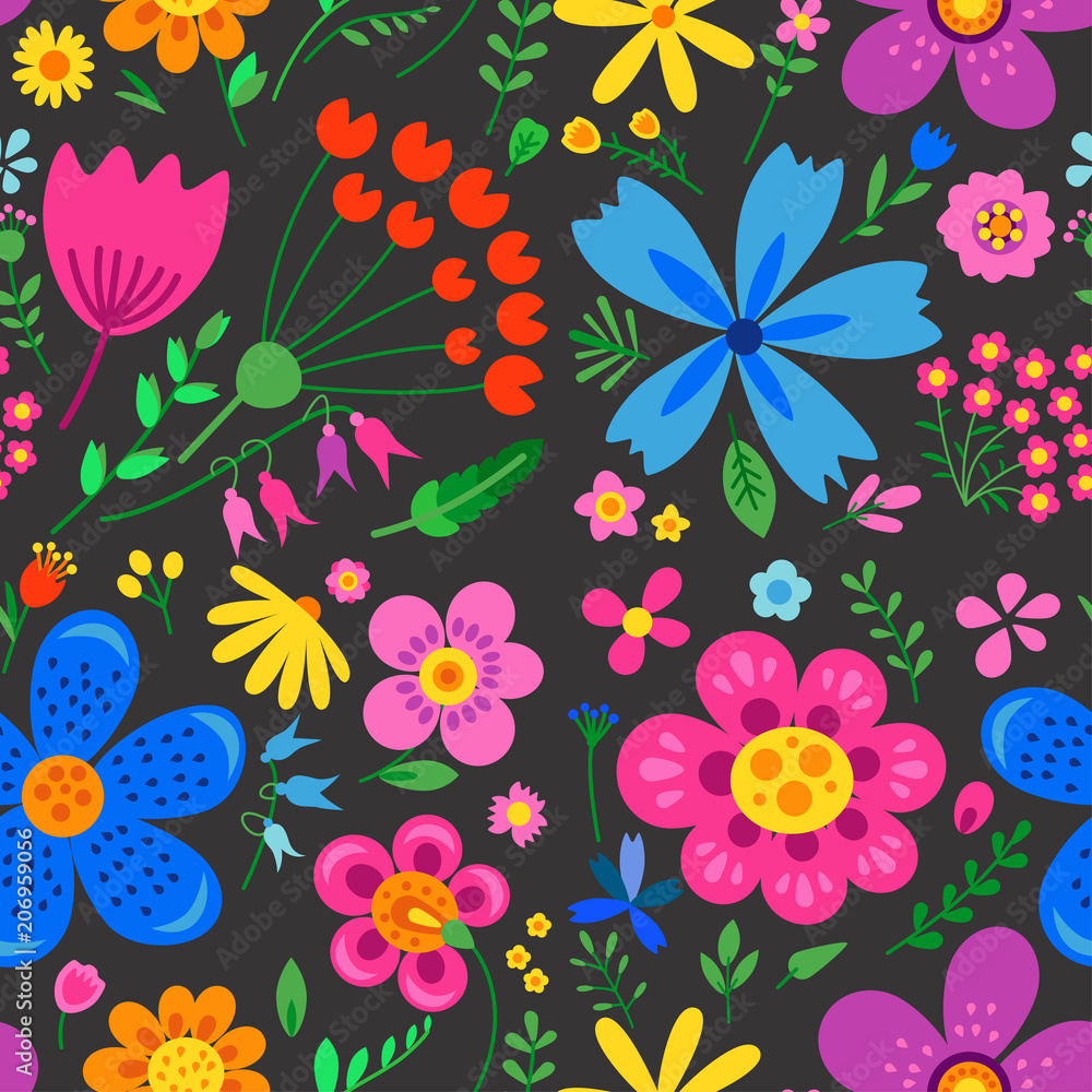 Amazing floral vector seamless pattern Amazing floral vector seamless pattern