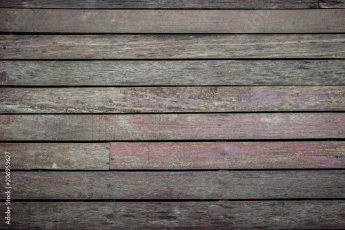 Detail of wood prank wall close up background,