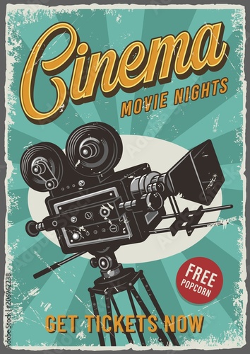 Cinema vintage poster