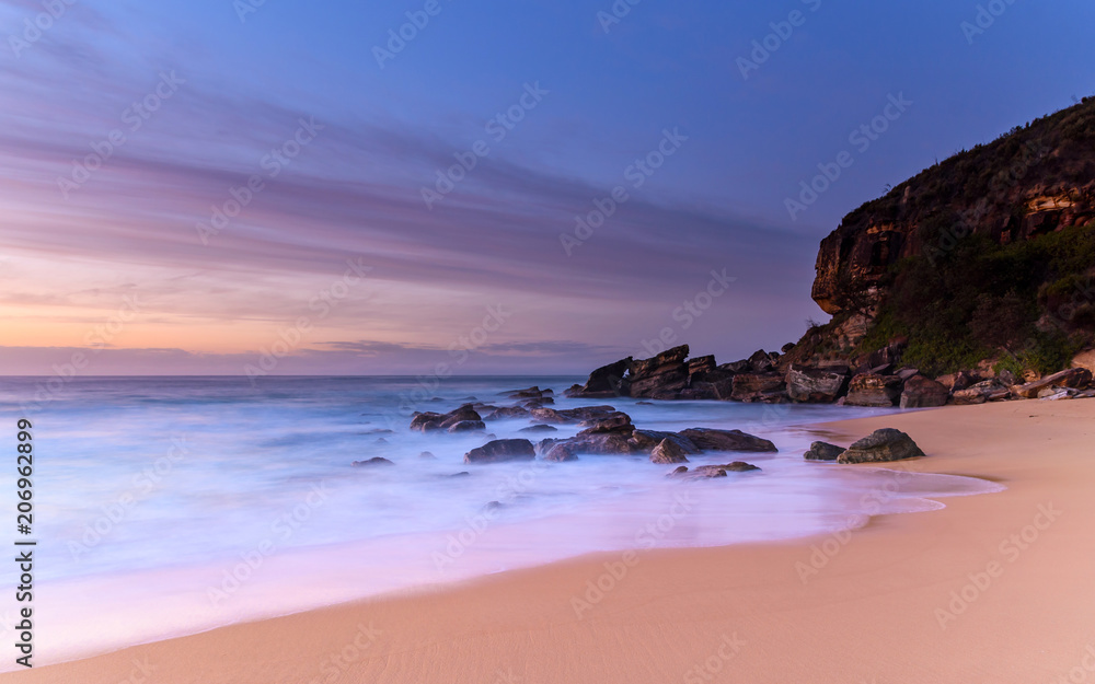 Dawn Seascape, Beach and Headland Dawn Seascape, Beach and Headland