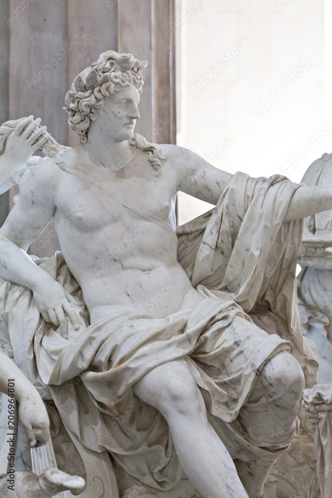 Obraz premium School of sculptors, restoration of sculptures, workshop repair depot