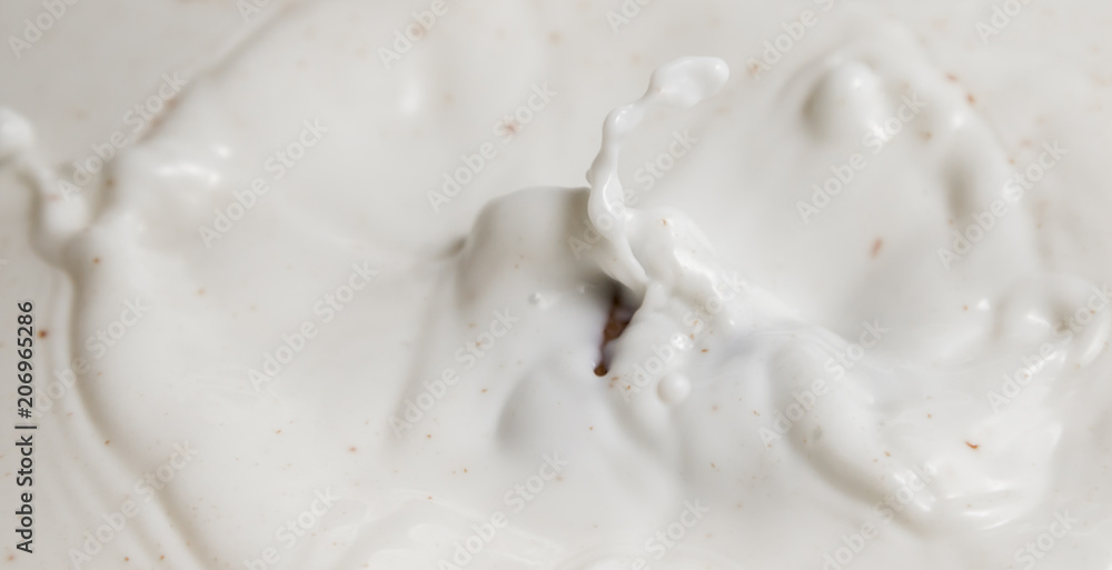 Chocolate falls in milk Chocolate falls in milk