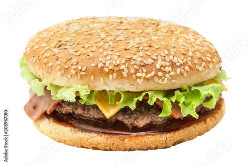 Canvas-taulu Kingsize burger with beef chops