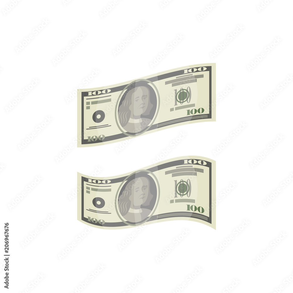 Money paper banknotes isolated isometric icon. Money fan sign, financial success, commerce and banking vector illustration. Money paper banknotes isolated isometric icon. Money fan sign, financial success, commerce and banking vector illustration.