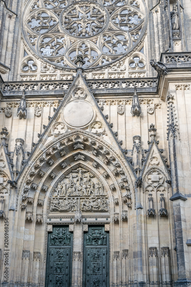 Portal of st. Vitus cathedral Portal of st. Vitus cathedral