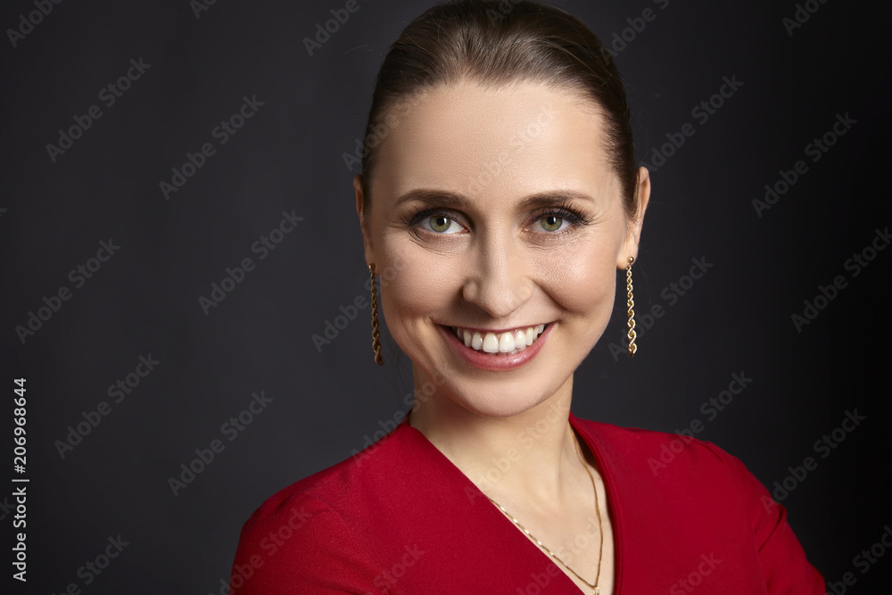 Portrait of Satisfied Woman Portrait of Satisfied Woman