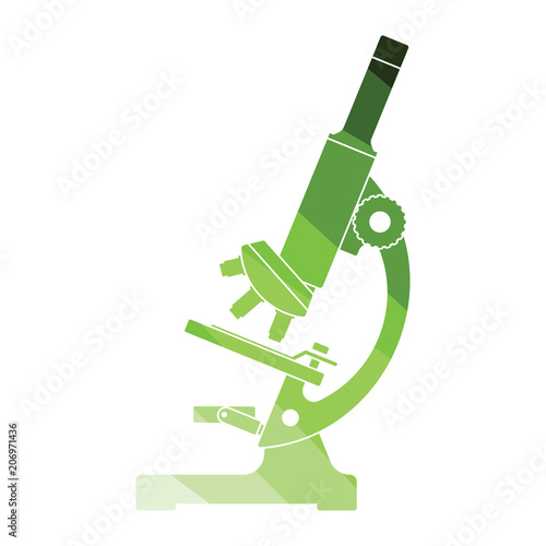 Icon of chemistry microscope