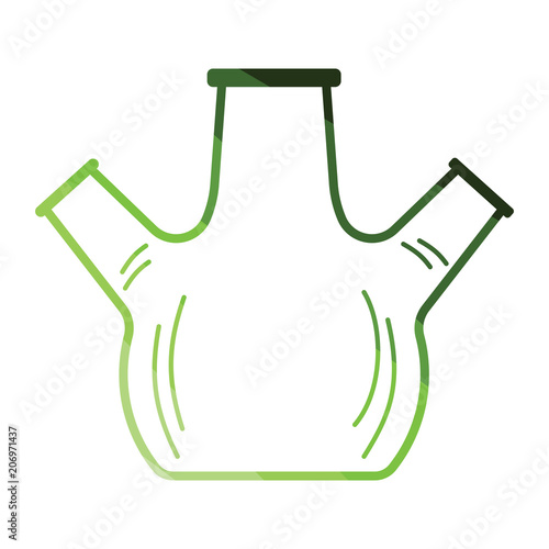 Icon of chemistry round bottom flask with triple throat