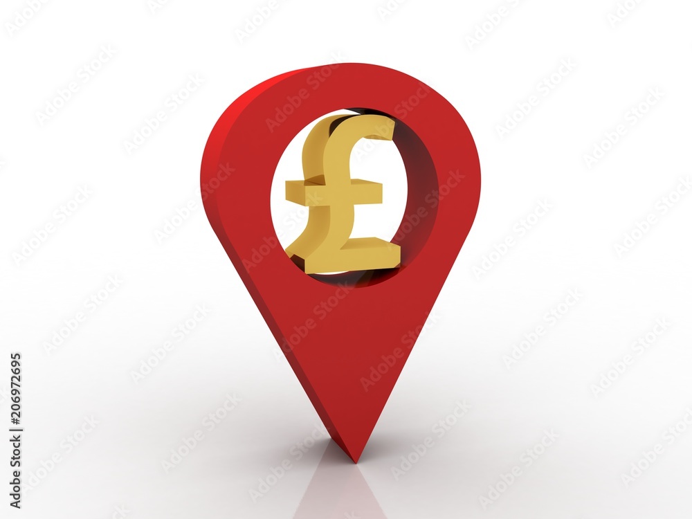 3d illustration Pound Currency Symbol in navigation
3d illustration Pound Currency Symbol in navigation
