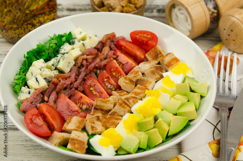 Healthy delicious Cobb Salad 