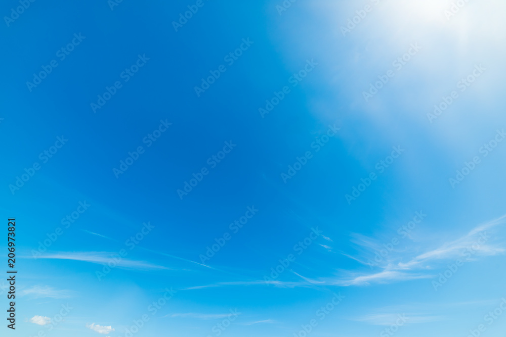 Blue sky in spring Blue sky in spring