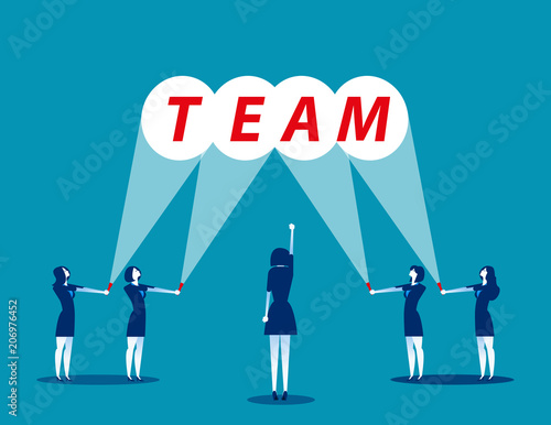 Business team. Concept business vector illustration, Flat businesscarton, character design style.