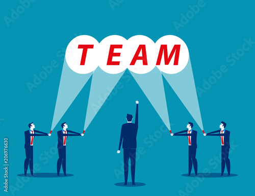 Business team. Concept business vector illustration, Flat businesscarton, character design style.