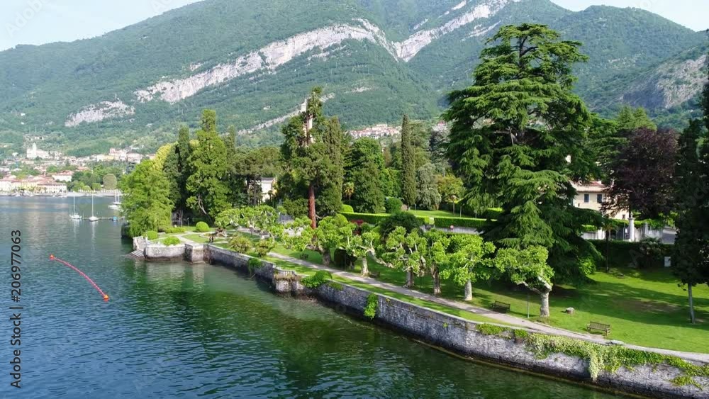 Teresio Olivelli Park, Tremezzo. Como lake in Italy Teresio Olivelli Park, Tremezzo. Como lake in Italy