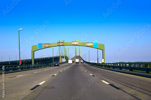 Delaware memorial bridge road in USA