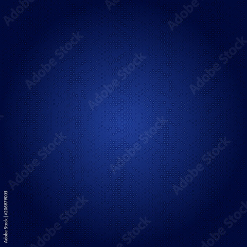 Blurry water droplets on blue color background.