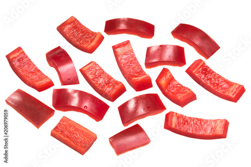 Red bell pepper pieces