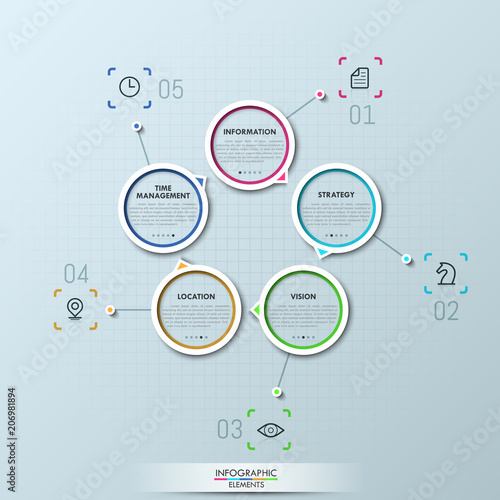 Modern infographic design layout