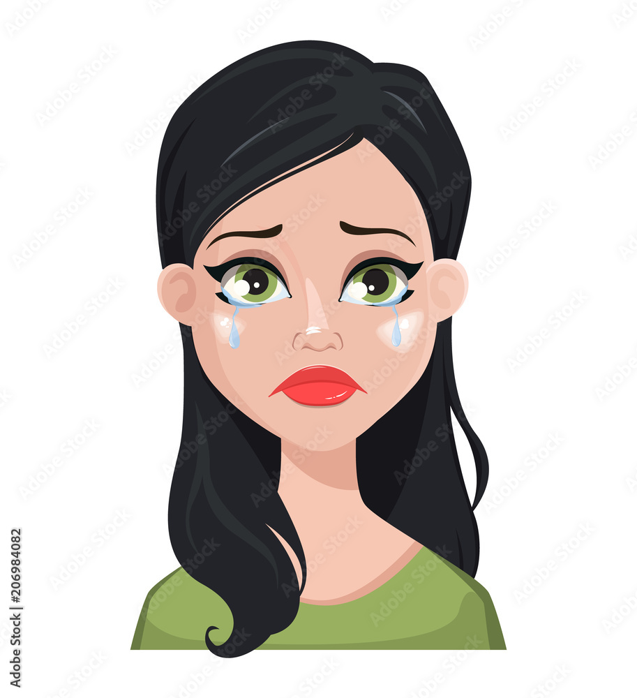 Face expression of beautiful brunette woman Face expression of beautiful brunette woman