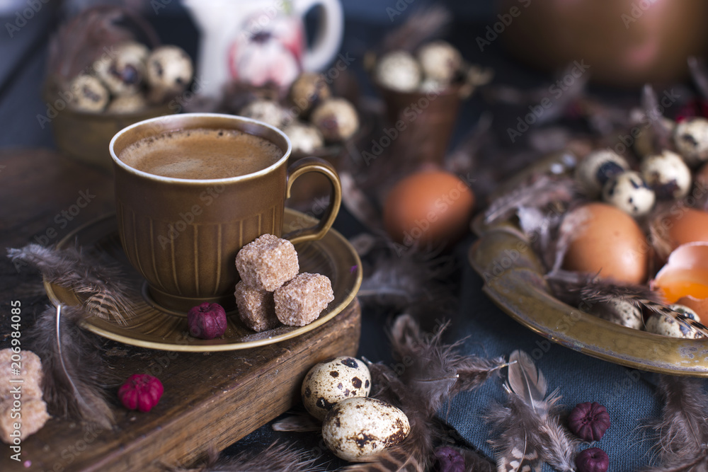 custom made wallpaper toronto digitalEspresso coffee and a vintage coffee pot and brown sugar