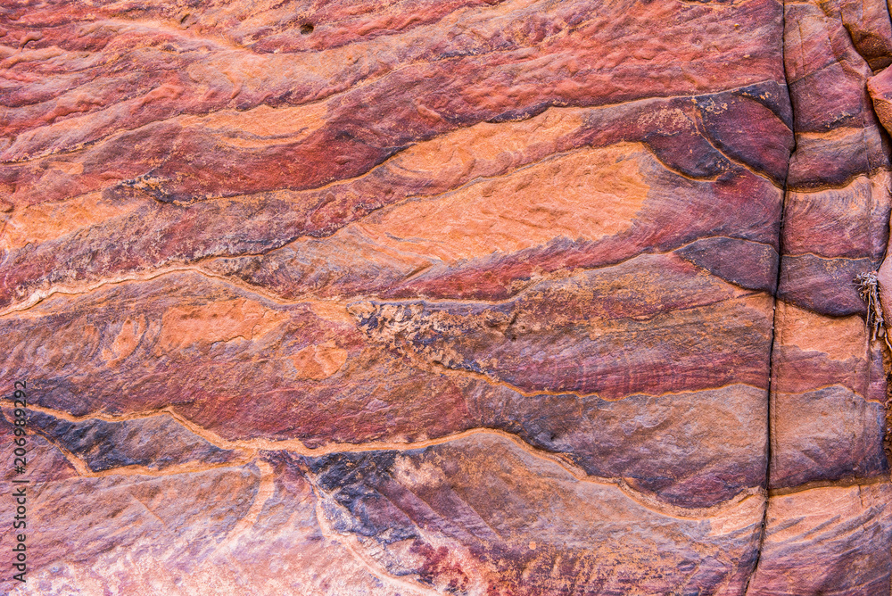 Sandstone pattern, geological texture in Petra