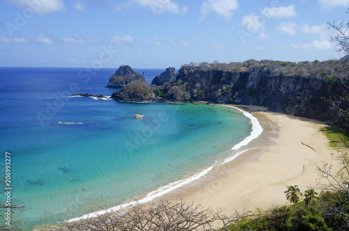 Baia dos Porcos. Morro dois Irmaos. Fernando de Noronha.  photo