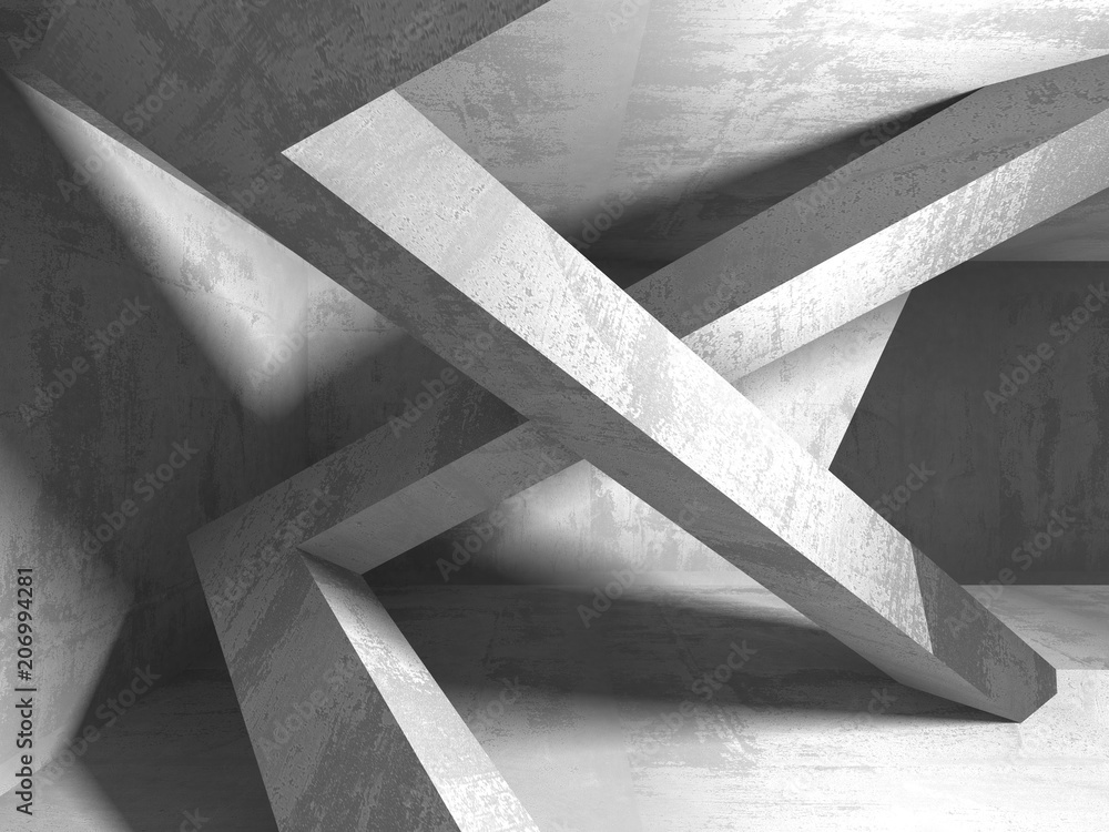 Abstract geometric concrete architecture background Abstract geometric concrete architecture background